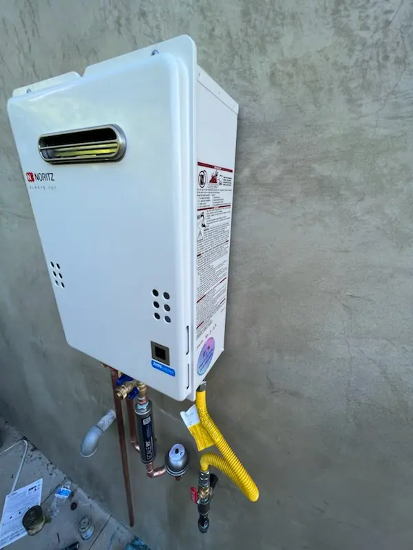 Tankless water heater installation for Bath Addition homes